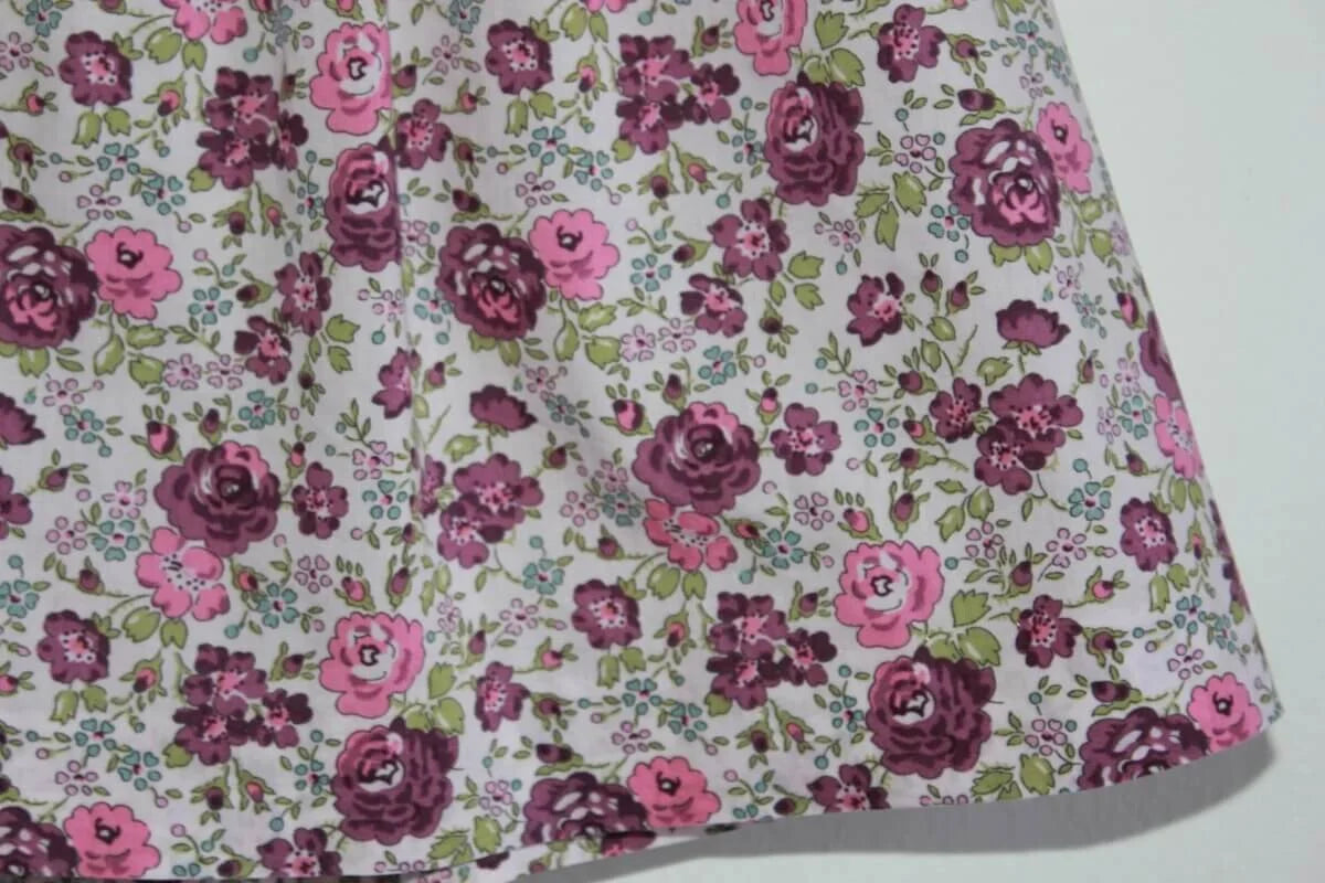 tweedehands katoenen zomerse liberty jurk in multicolour, met korte volantmouwen in maat 68 van jacadi