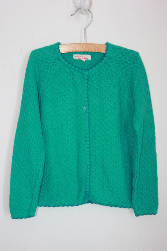 tweedehands-groen-vest-dpam-maat-104-meisje