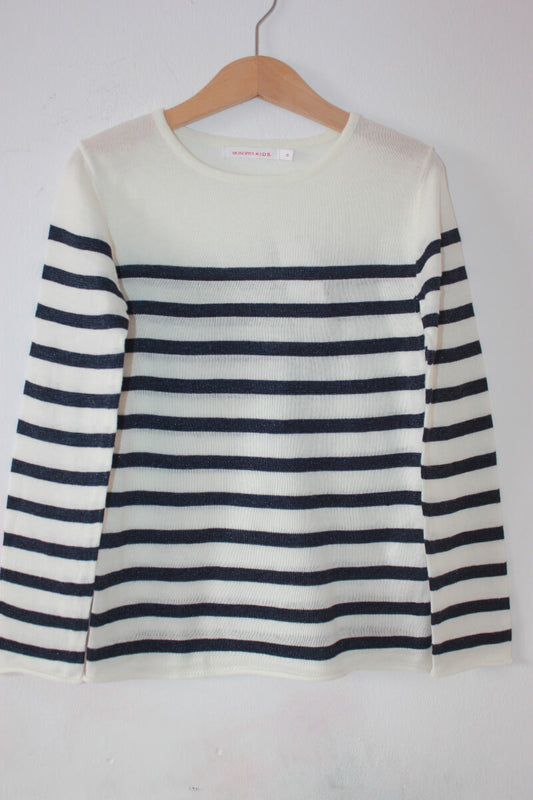 donkerblauw-witte-mariniere-glittertje-monoprix-maat-116