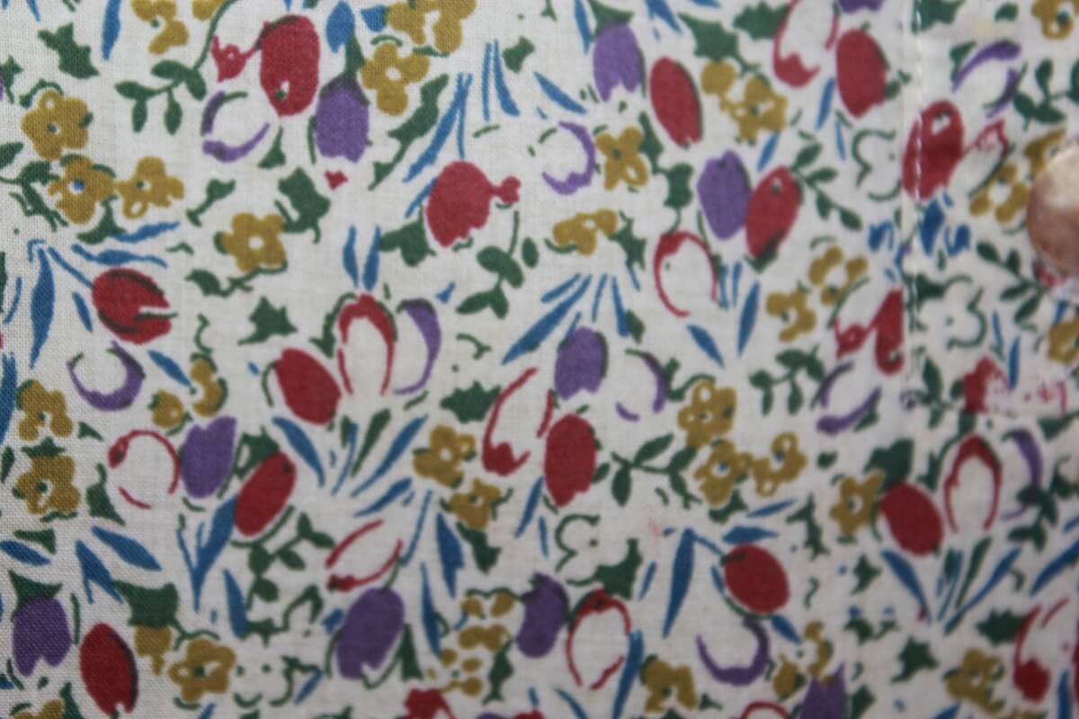 tweedehands katoenen liberty blouse in multicolour met lange mouwen, maat 128 voor een meisje van wowo paris