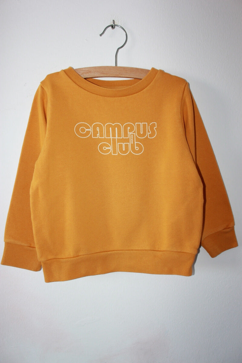 tweedehands unisex mosterdgele sweater van petit bateau in maat 92