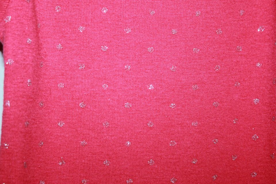 tweedehands-fuchsia-romper-zilveren-stipjes-korte mouwen-maat-68-petit-bateau